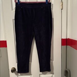 Susan Graver Women's Wide Leg Pants - Deep Navy